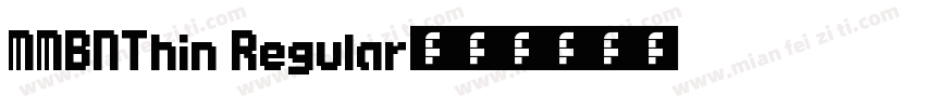 MMBNThin Regular字体转换
